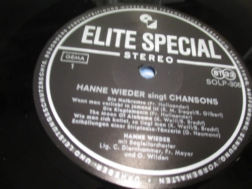 Hanne wieder chansons - hanne,