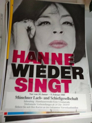 Plakat hanne wieder - wieder, 1985
